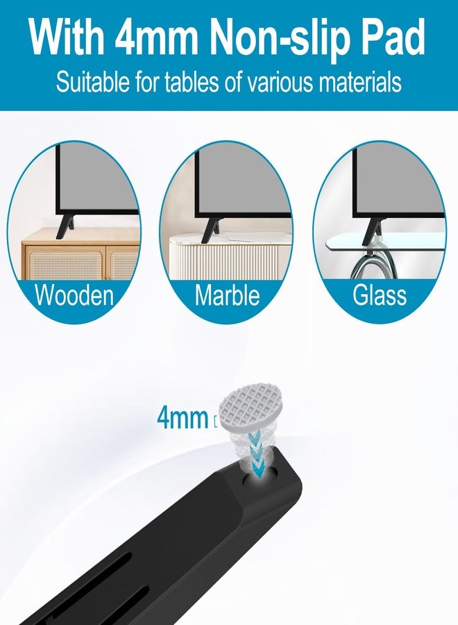Maozhren TV Stand for LG TV Legs, Only for LG 75" 82" 86" TV Models We Listed, for 75UM6970PUB 75UK6500 75UK6570 75UM7570 75UN6955 75UN7370 82UM7570 82UM8070 82UN8570 86UK6500 86UK6570 86UM8070 with Screws - Image 4